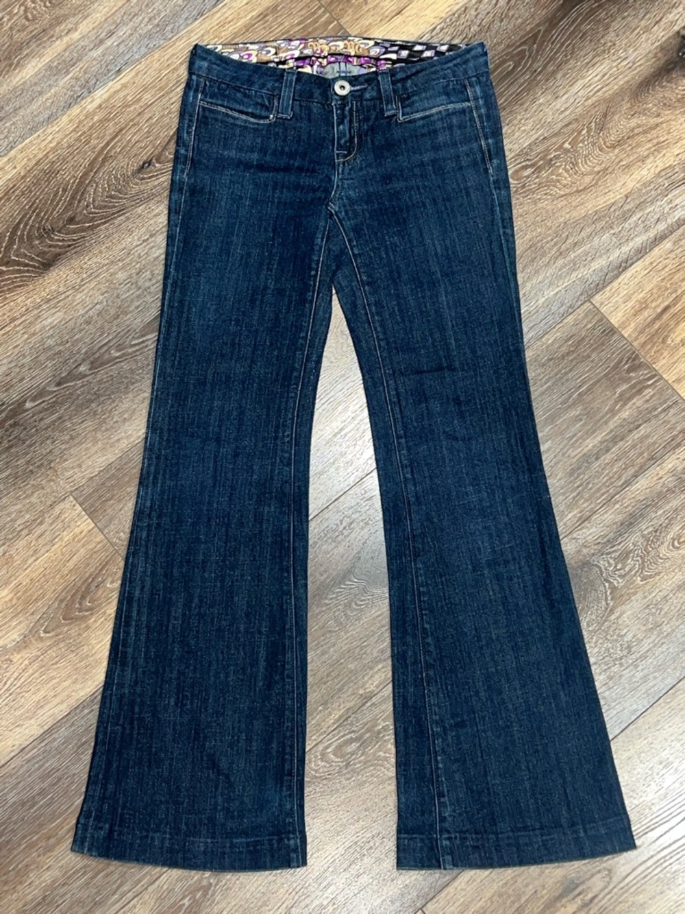 Miss Me Dark Indigo Wide Leg Flare Jeans